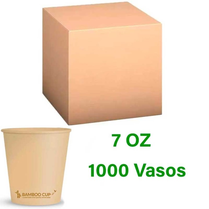 Vasos de Bambú 200 ml para Café Formato Profesional 1000 Ud