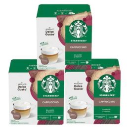 3 cajas de Cappuccino Starbucks compatible Dolce Gusto
