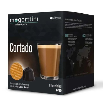 Compra Cortado Mogorttini Dolce Gusto 16 cápsulas - Café cremoso Compra Cortado Mogorttini Dolce Gusto 16 cápsulas - Café cremoso