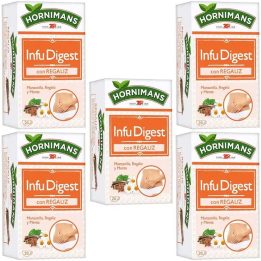 5 cajas de Infu Digest con Regaliz Hornimans 20 infusiones 8410091024892
