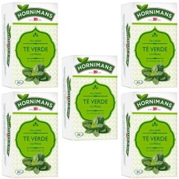 5 cajas de Té verde a la menta, Hornimans 20 infusiones. 8410091025011