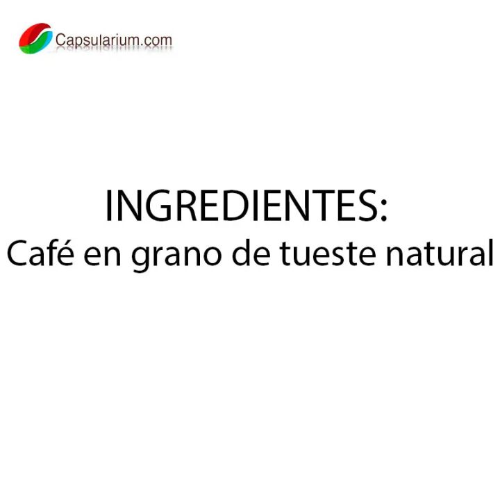 Valor nutricional Lavazza Crema y Gusto