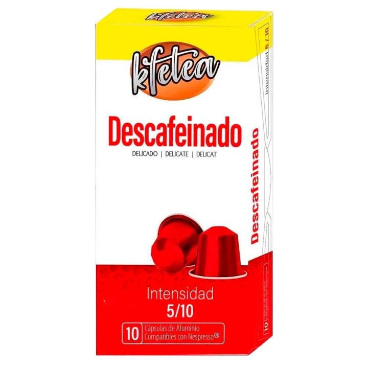 Descafeinado Kfetea 10 Cápsulas Compatibles Nespresso