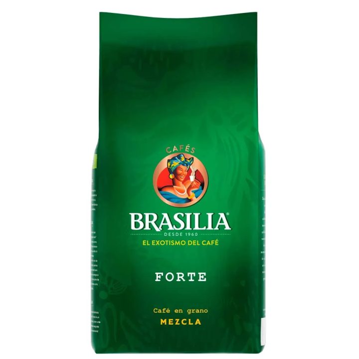 Brasilia Forte Mezcla Café Tostado en grano 1Kg. Calidad Nestlé