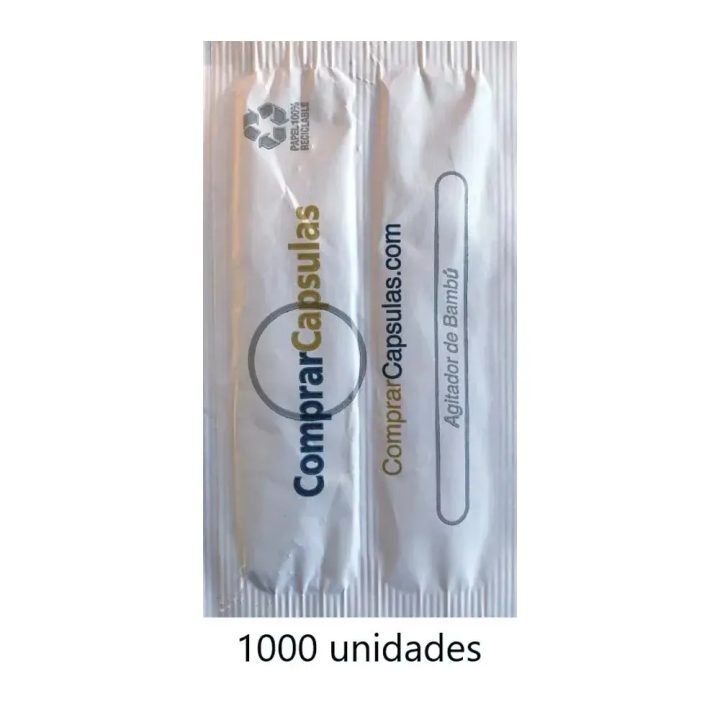 Azúcar 7g con agitador de bambú · Caja 1000 sobres