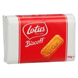 Paquete de galletas Lotus Biscoff 125 g para servir con el café