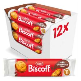Caja de 12 Lotus Biscoff Sandwich Chocolate con Leche 110 g para cafetería