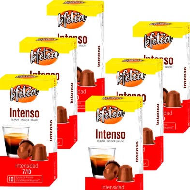 6 unidades de Intenso Kfetea Nespresso 60 capsulas 6 unidades de Intenso Kfetea Nespresso 60 capsulas
