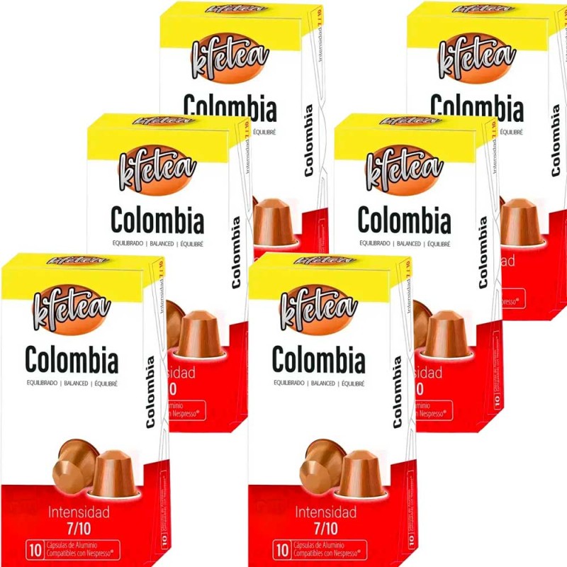 6 unidades de Colombia Kfetea Nespresso 60 capsula