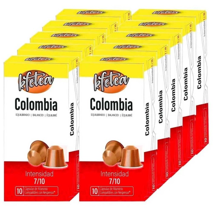 10 unidades de Colombia Kfetea Nespresso 100 capsulas