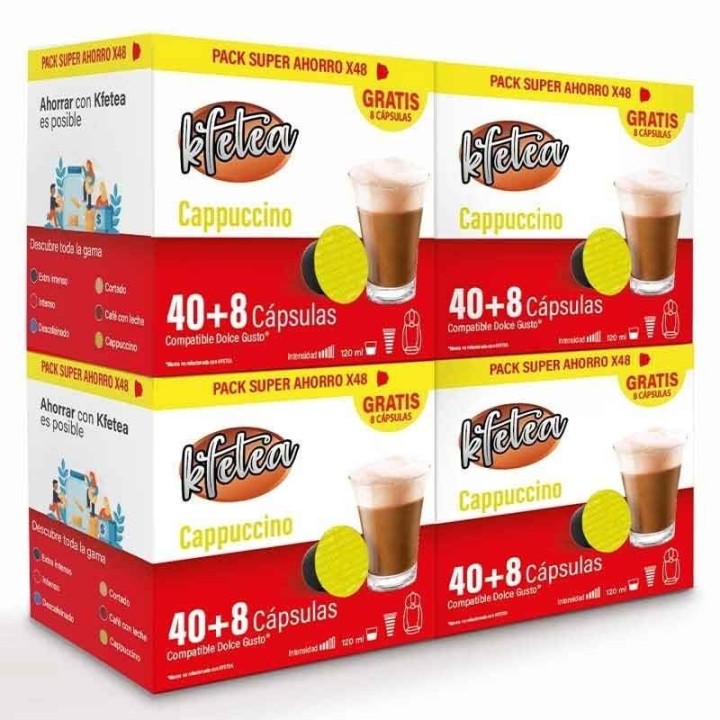Cappuccino Kfetea 192 Cápsulas Compatibles Dolce Gusto