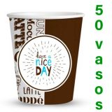 Vasos de carton 8 oz 240 Ml bolsa de 50 unidades