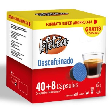 Descafeinado Kfetea 48 cápsulas para Dolce Gusto Descafeinado Kfetea 48 cápsulas para Dolce Gusto