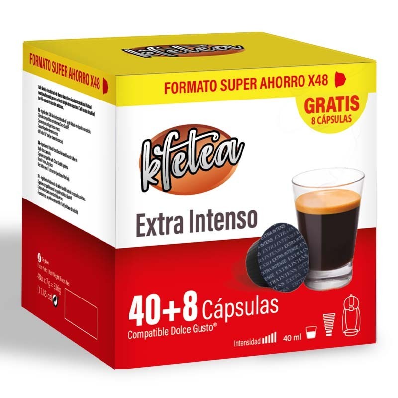 Extra Intenso Kfetea 48 cápsulas Dolce Gusto