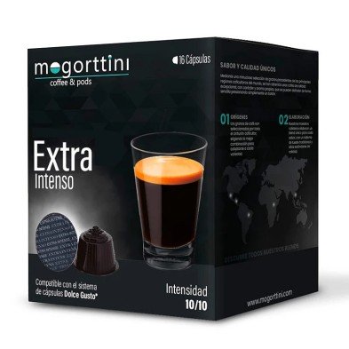 Extra Intenso Mogorttini 16 cápsulas, compatible Dolce Gusto Extra Intenso Mogorttini 16 cápsulas, compatible Dolce Gusto