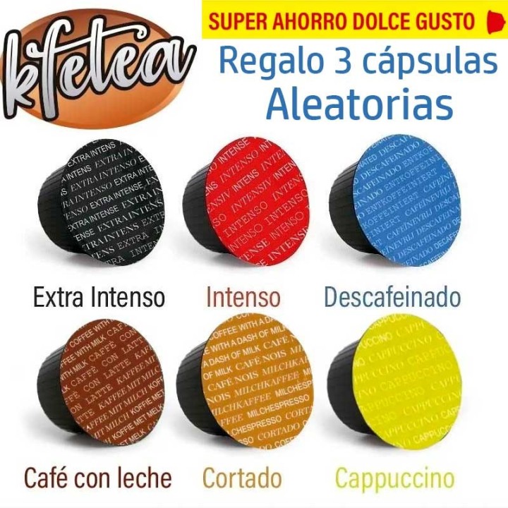 Pack Degustación Kfetea Café con Leche Dolce Gusto