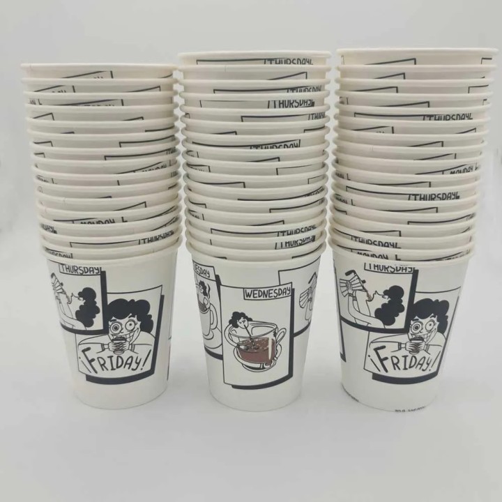 Vasos de papel 240ml 8oz | Pack 50 vasos desechables café