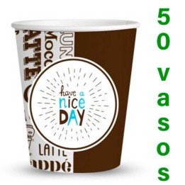 Vasos de Cartón 8 oz 240 ml 50 Unidades para Café