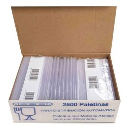2500 Paletinas de Plástico 90 mm para Máquinas Café