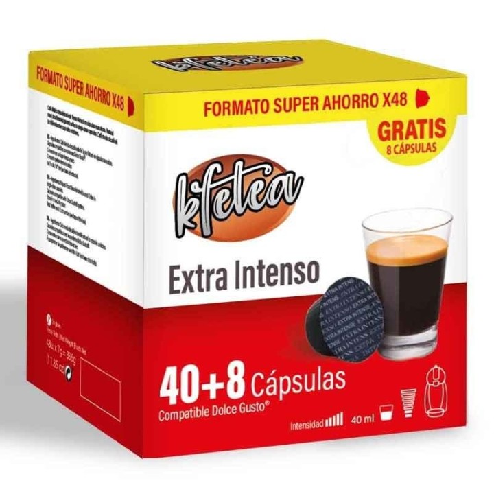 Extra Intenso Kfetea 48 Cápsulas Dolce Gusto