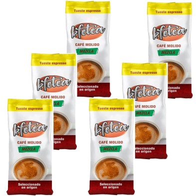 6 Unidades de Kfetea Café molido Mezcla 250 gr. 6 Unidades de Kfetea Café molido Mezcla 250 gr.
