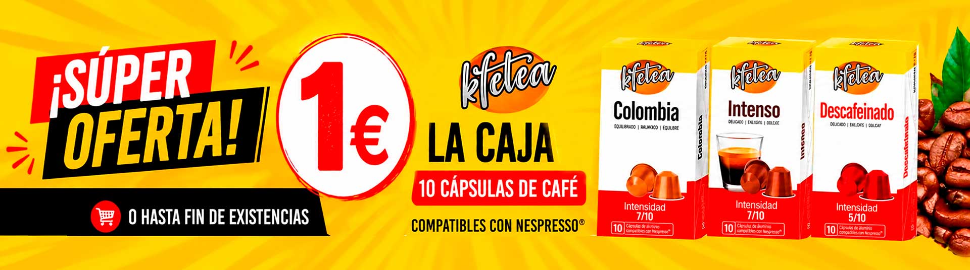 Kfetea Nespresso , promoción a 1€